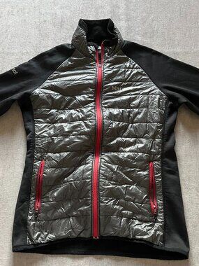 Marmot Stretch Puffer Polartec Jacket Women Medium Black Lightweight Outdoor